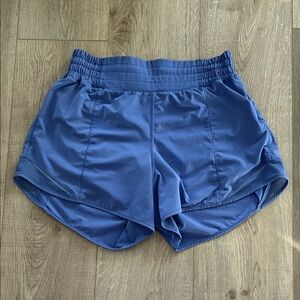 Lululemon Athletica Hotty Hot Shorts 3.5" Indigo Blue Size 6 Activewear